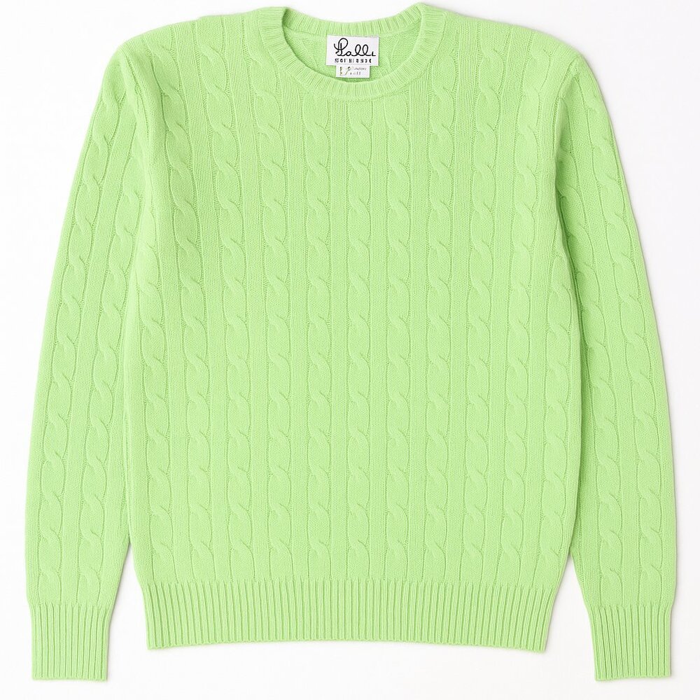 Lilly Pulitzer 100% Cashmere Cable-Knit Sweater – Size L